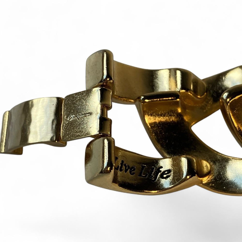 Brighton Grand Canal Bracelet JB5881 Brushed Gold Chunky 7" $128 Retail - Picture 8 of 8